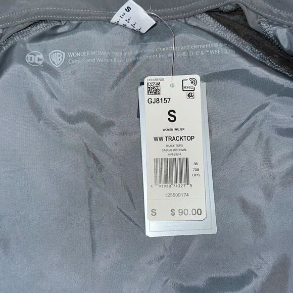 Reebok x Wonder Woman 1984 Transparent Silver Track Jacket – Women’s Size Small - Picture 5 of 6
